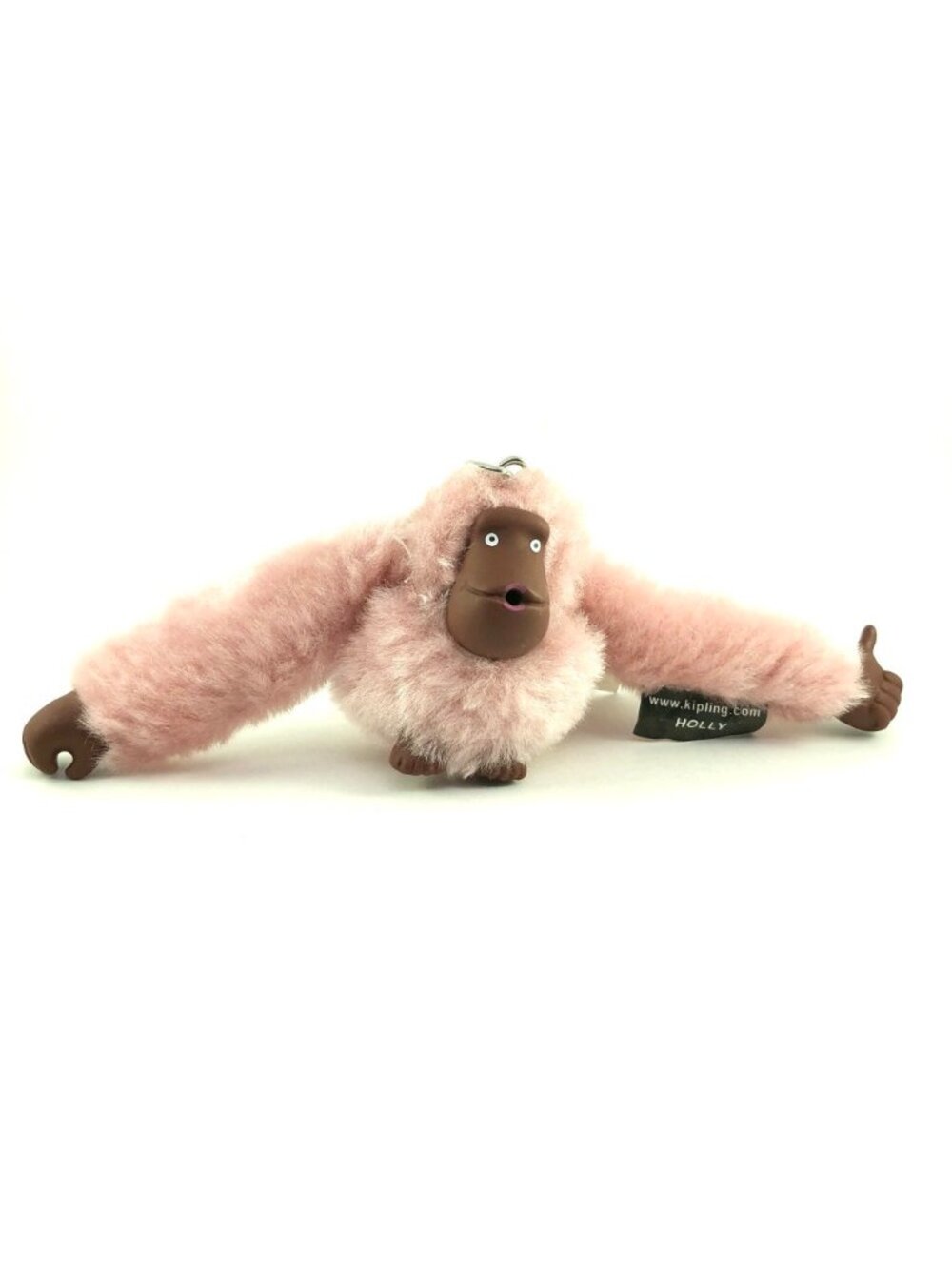 KIPLING Monkey Keychain Holly Key Ring Bag Charm NEW Pink
